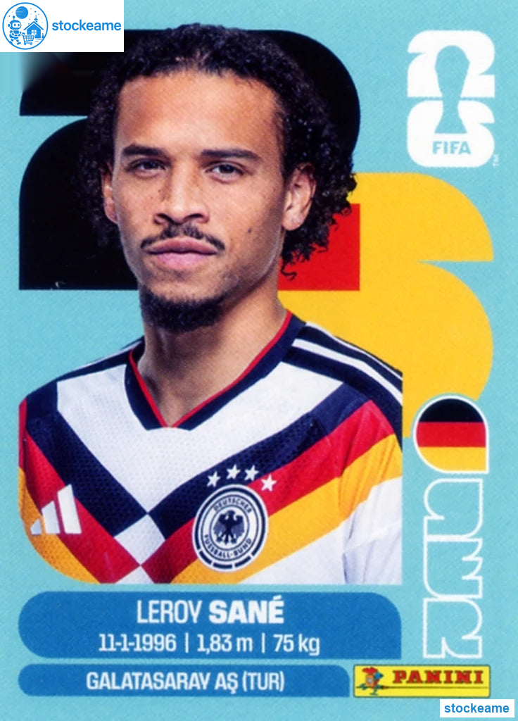 GER018 - Leroy Sane | Germany | Panini World Cup 2026 Base Sticker - Image 2