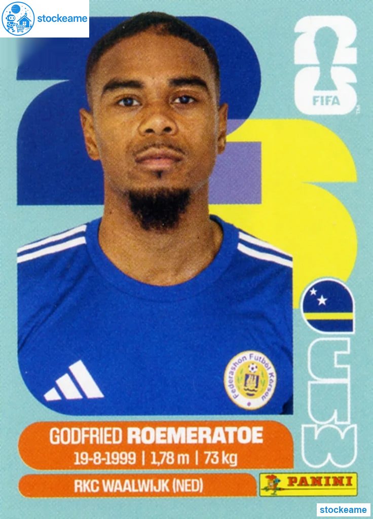 CUW010 - Godfried Roemeratoe | Curaçao | Panini World Cup 2026 Base Sticker - Image 2