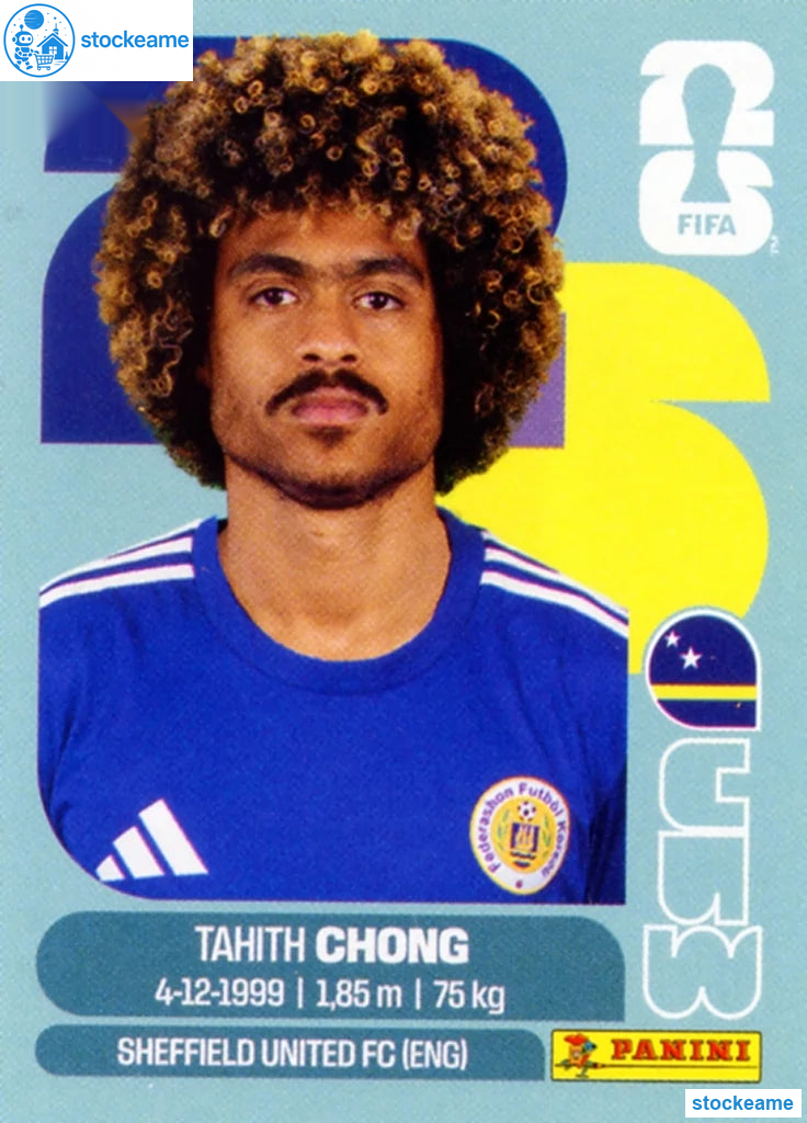 CUW014 - Tahith Chong | Curaçao | Panini World Cup 2026 Base Sticker - Image 2