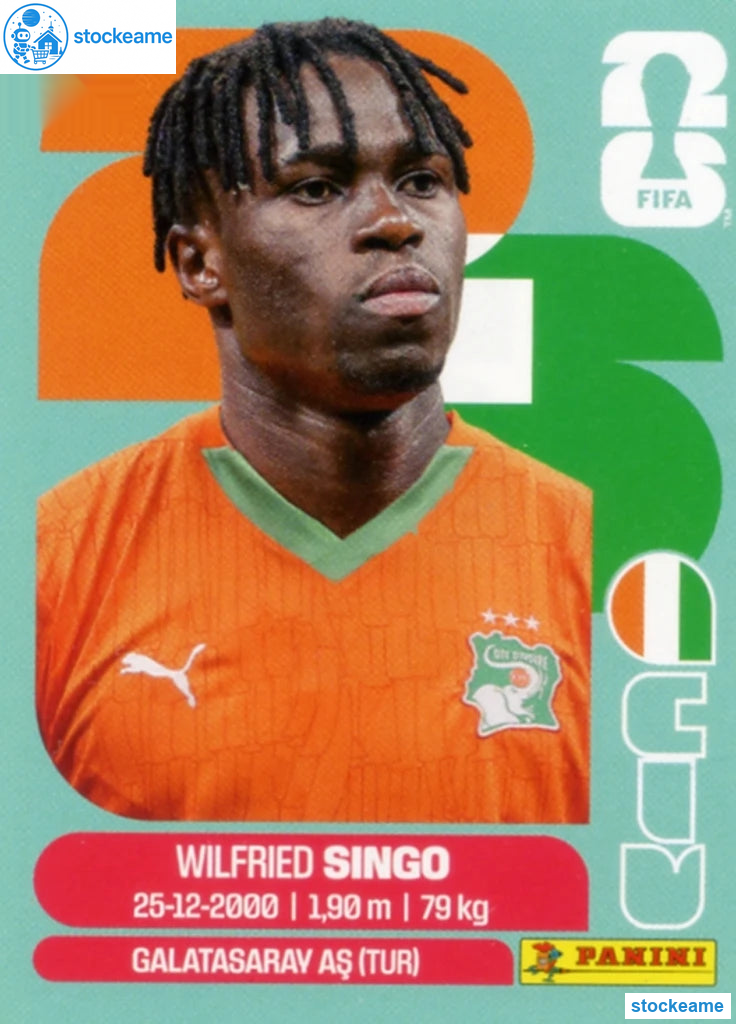 CIV004 - Wilfried Singo | Ivory Coast | Panini World Cup 2026 Base Sticker - Image 2