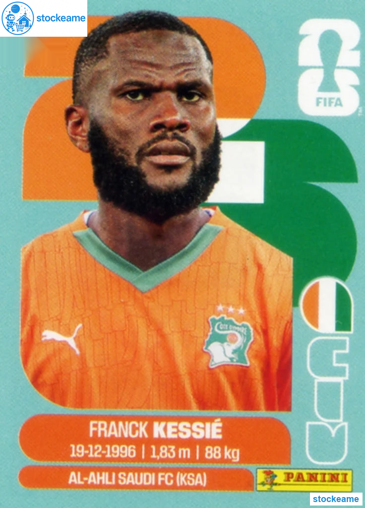CIV010 - Franck Kessie | Ivory Coast | Panini World Cup 2026 Base Sticker - Image 2