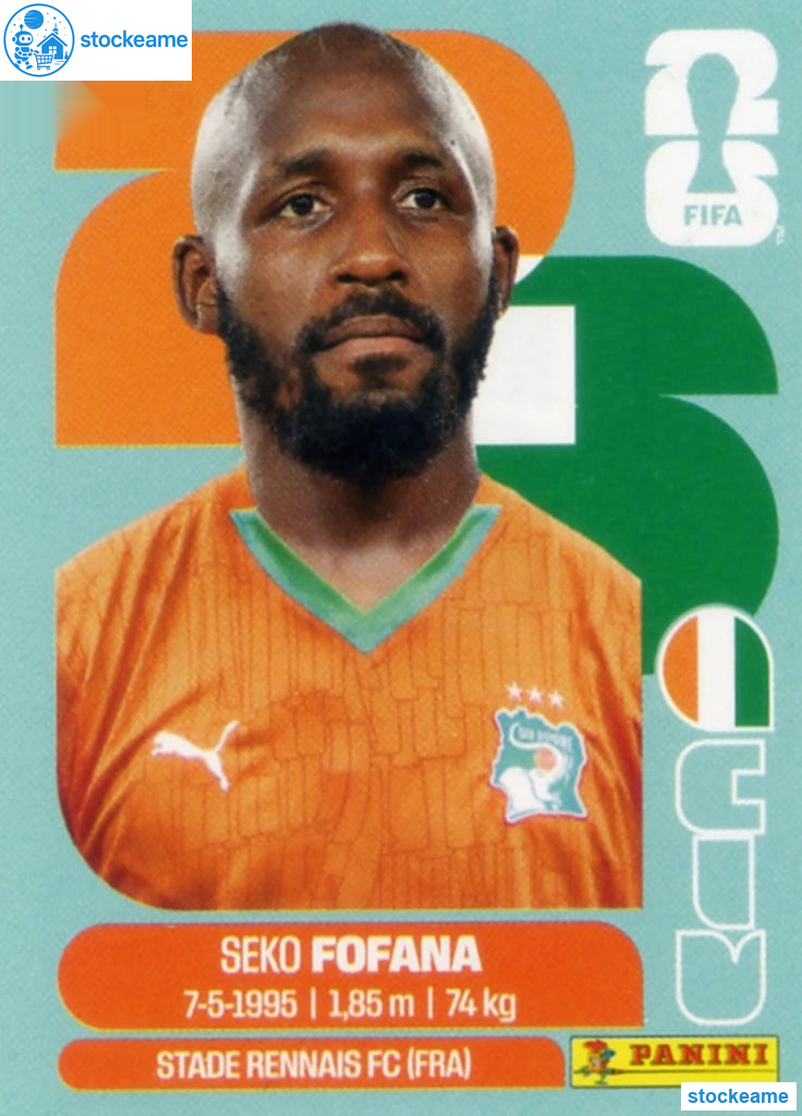 CIV011 - Seko Fofana | Ivory Coast | Panini World Cup 2026 Base Sticker - Image 2
