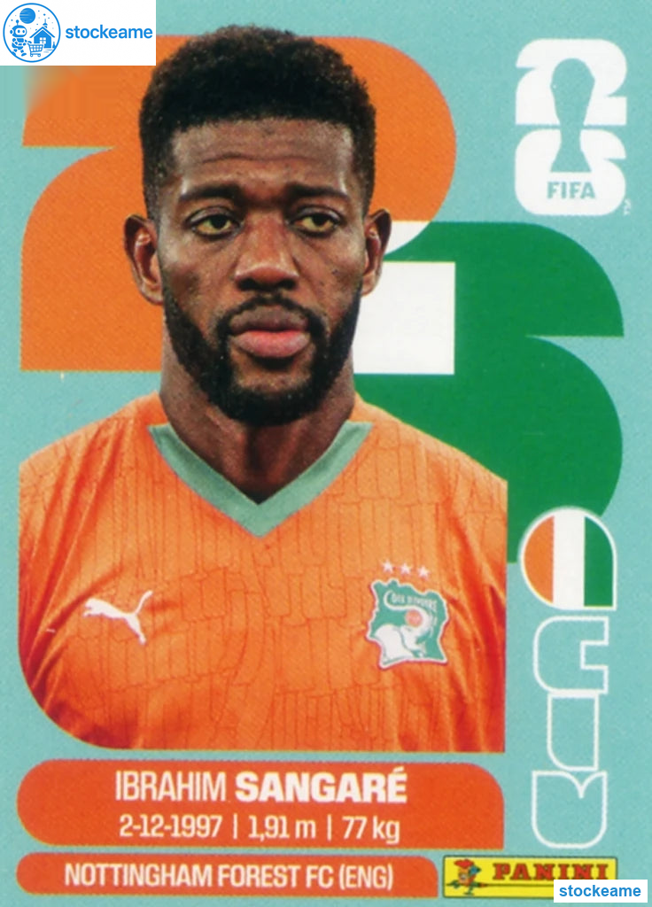 CIV012 - Ibrahim Sangare | Ivory Coast | Panini World Cup 2026 Base Sticker - Image 2