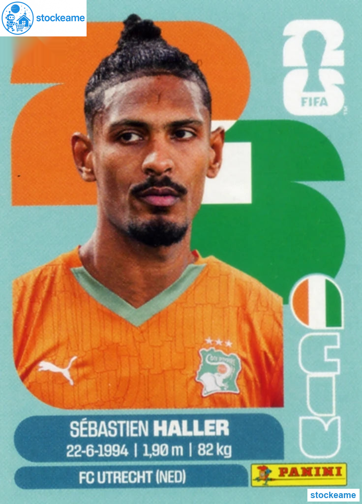 CIV016 - Sébastien Haller | Ivory Coast | Panini World Cup 2026 Base Sticker - Image 2