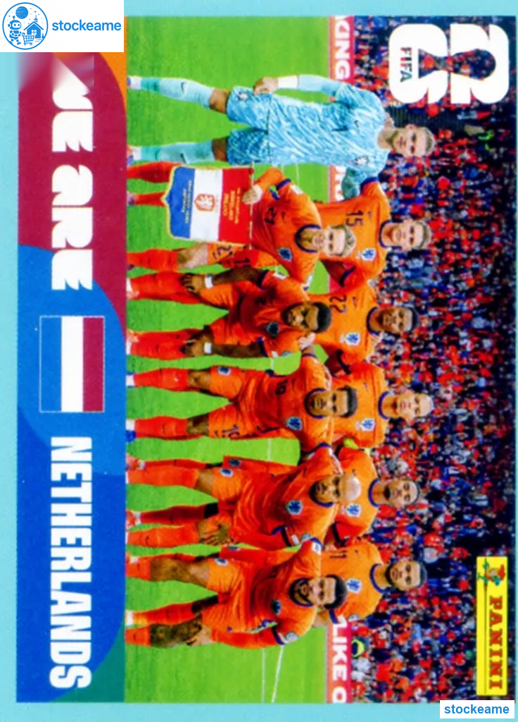 NED013 - Equipo | Netherlands | Panini World Cup 2026 Base Sticker - Image 2