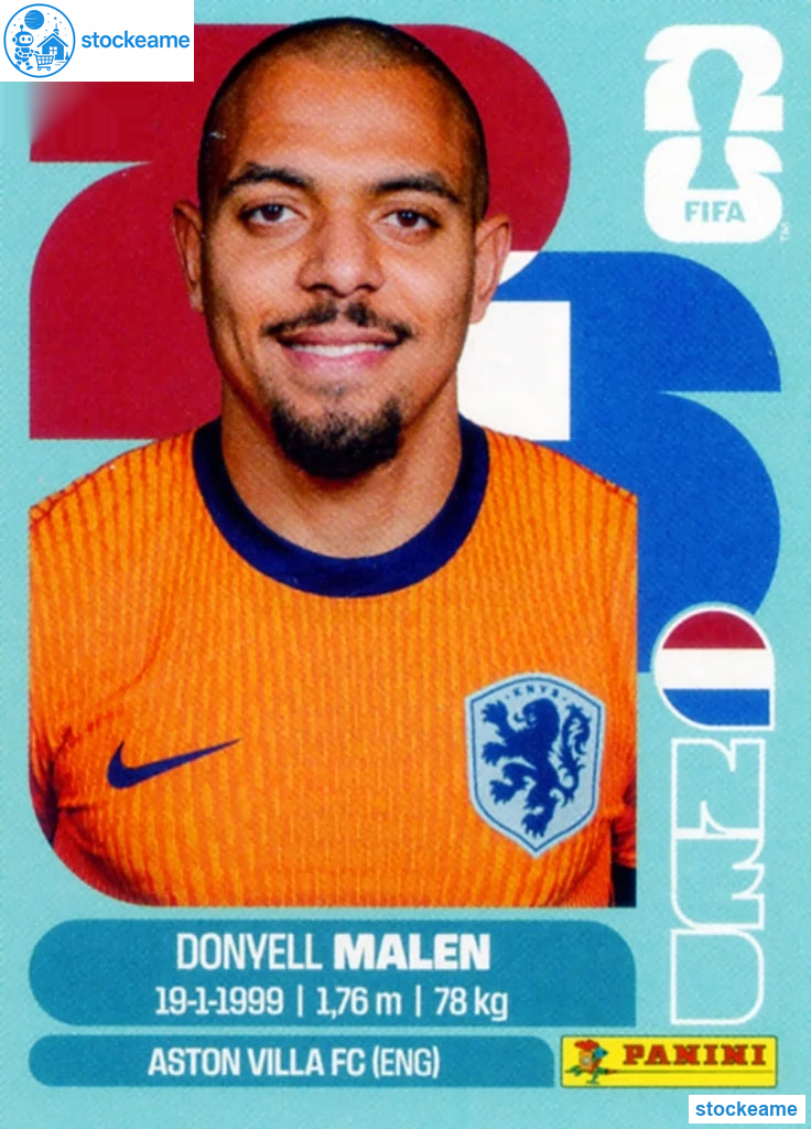 NED018 - Donyell Malen | Netherlands | Panini World Cup 2026 Base Sticker - Image 2