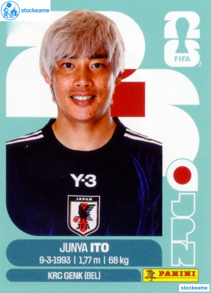 JPN018 - Junya Ito | Japan | Panini World Cup 2026 Base Sticker - Image 2
