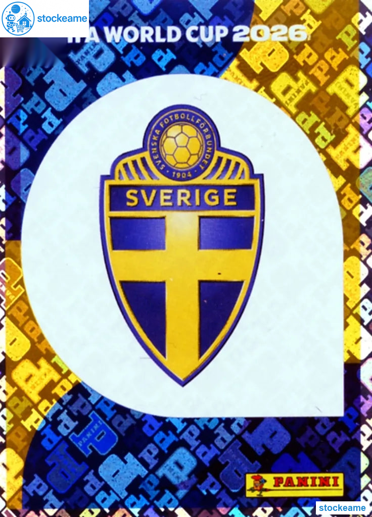 SWE001 - Emblem | Sweden | Panini World Cup 2026 Foil Sticker - Image 2
