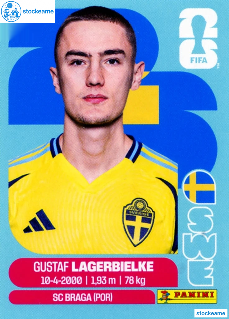 SWE007 - Gustaf Lagerbielke | Sweden | Panini World Cup 2026 Base Sticker - Image 2