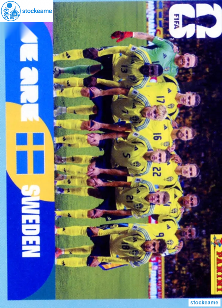 SWE013 - Team Photo | Sweden | Panini World Cup 2026 Base Sticker - Image 2
