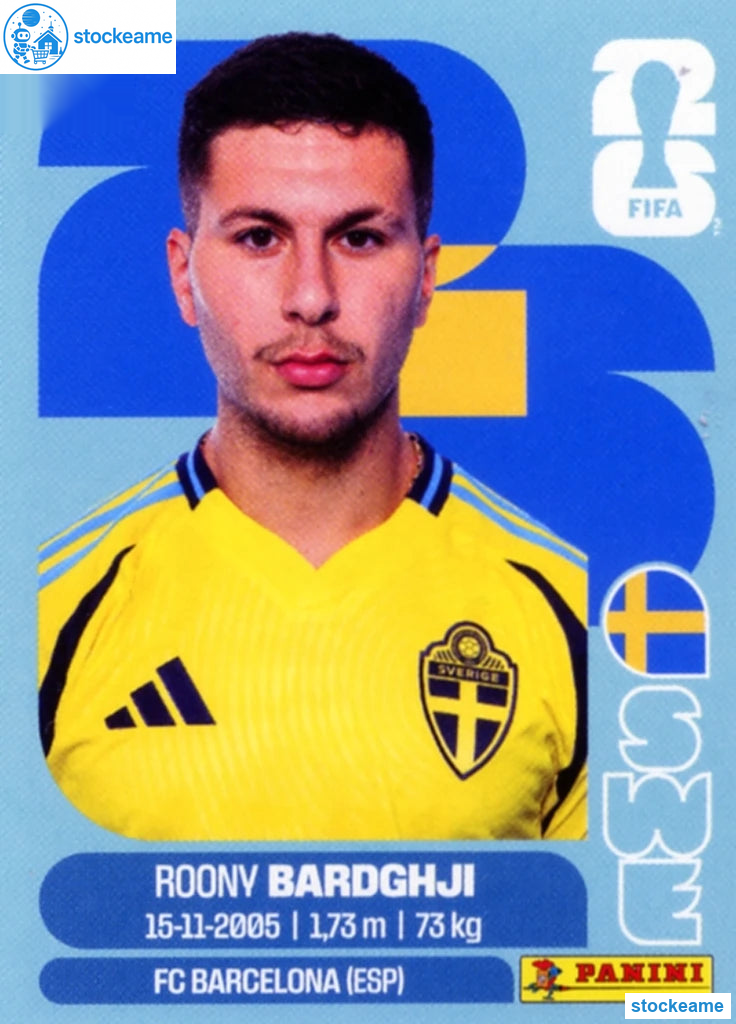 SWE016 - Roony Bardghji | Sweden | Panini World Cup 2026 Base Sticker - Image 2