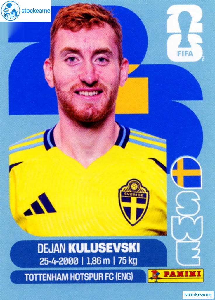 SWE017 - Dejan Kulusevski | Sweden | Panini World Cup 2026 Base Sticker - Image 2
