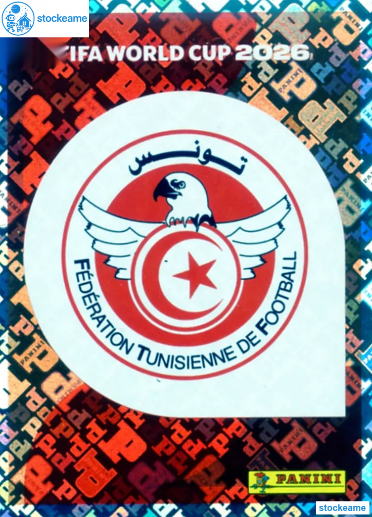 TUN001 - Emblem | Tunisia | Panini World Cup 2026 Foil Sticker - Image 2
