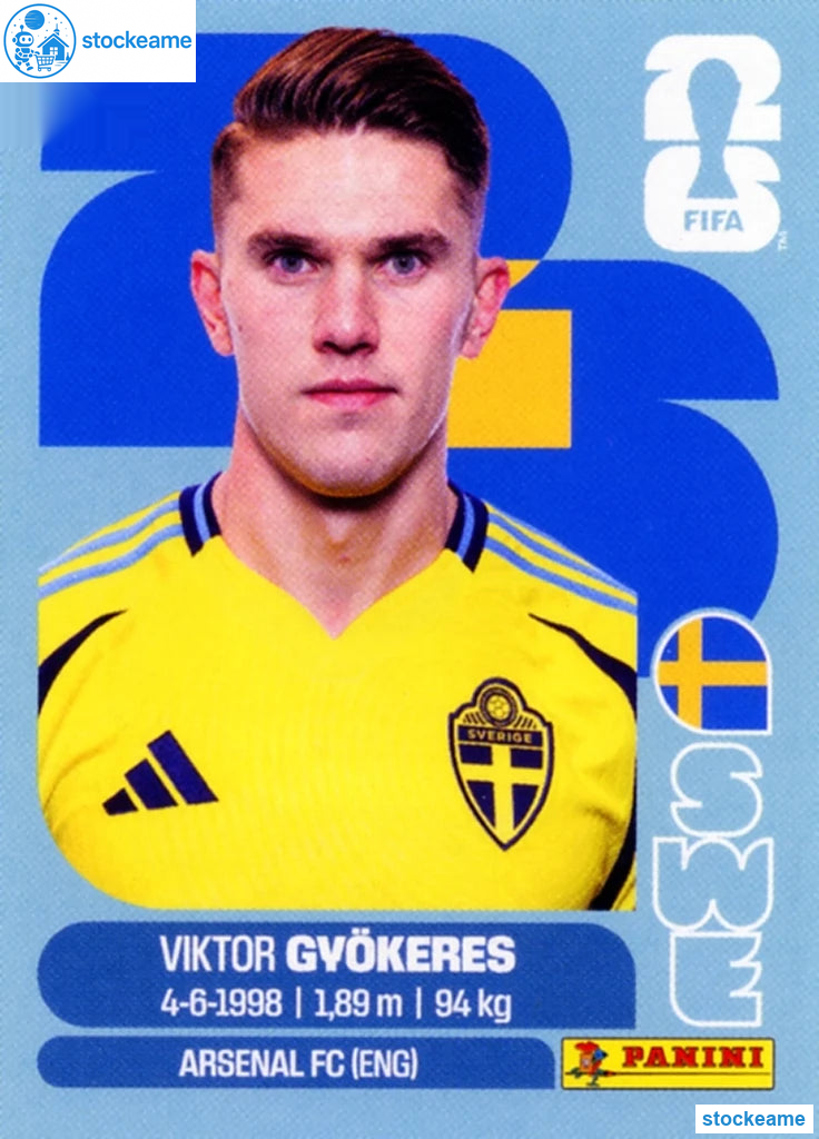 SWE020 - Viktor Gyökeres | Sweden | Panini World Cup 2026 Base Sticker - Image 2