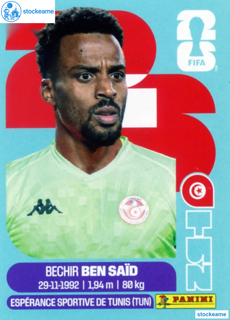TUN002 - Bechir Ben Said | Tunisia | Panini World Cup 2026 Base Sticker - Image 2