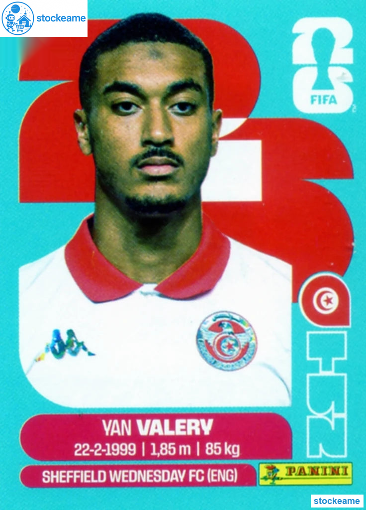 TUN004 - Van Valery | Tunisia | Panini World Cup 2026 Base Sticker - Image 2