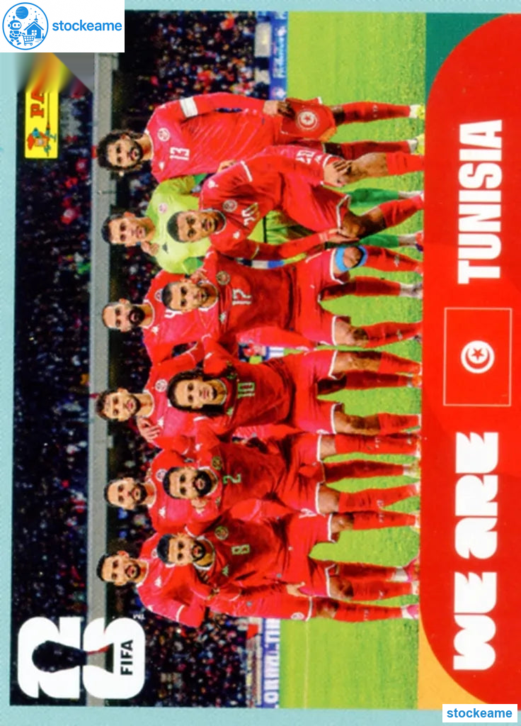 TUN013 - Team Photo | Tunisia | Panini World Cup 2026 Base Sticker - Image 2