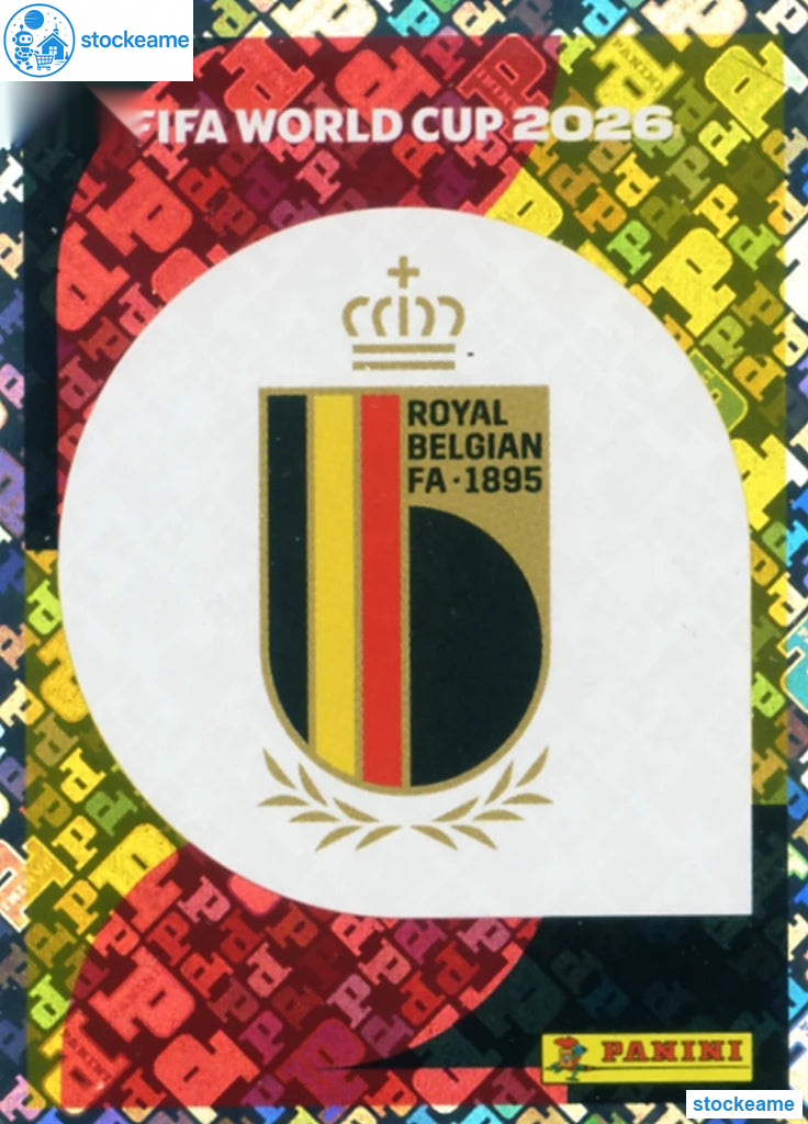 BEL001 - Emblem | Belgium | Panini World Cup 2026 Foil Sticker - Image 2