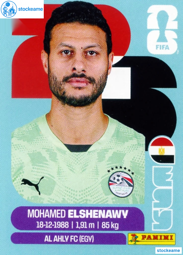 EGY002 - Mohamed El Shenawy | Egypt | Panini World Cup 2026 Base Sticker - Image 2