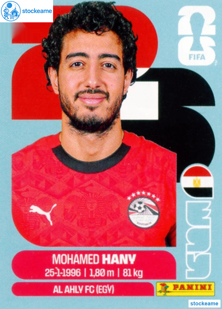 EGY003 - Mohamed Hany | Egypt | Panini World Cup 2026 Base Sticker - Image 2