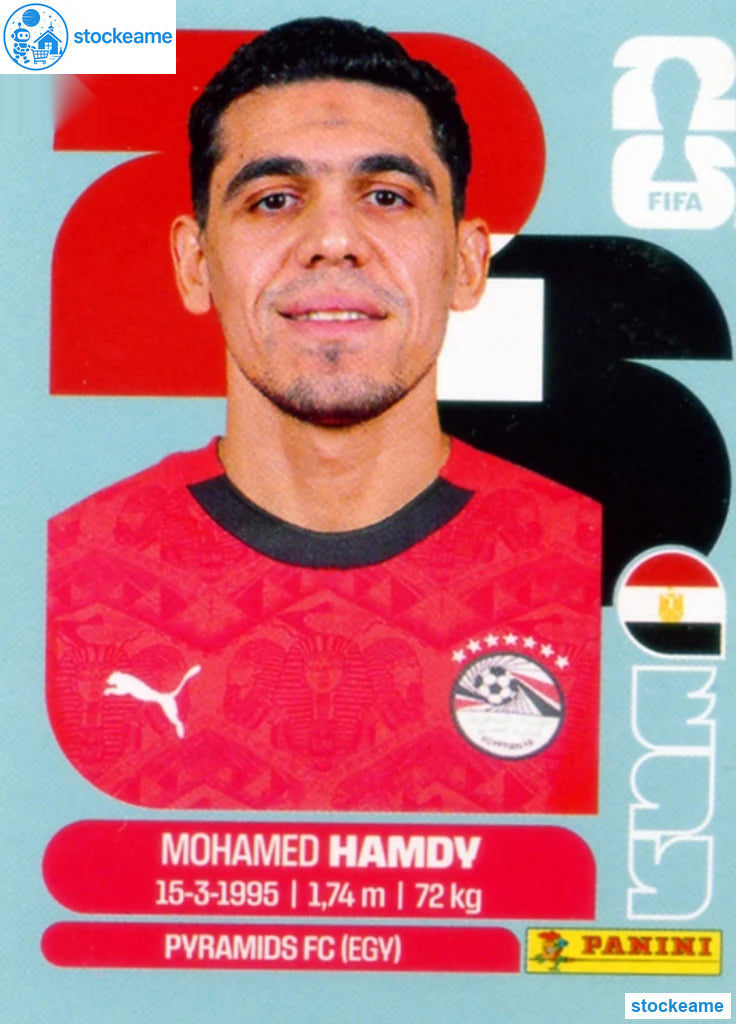 EGY004 - Mohamed Hamdy | Egypt | Panini World Cup 2026 Base Sticker - Image 2