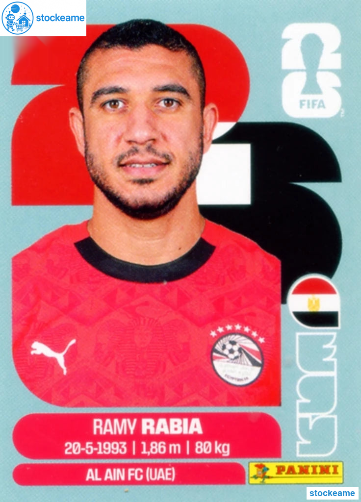 EGY007 - Ramy Rabia | Egypt | Panini World Cup 2026 Base Sticker - Image 2