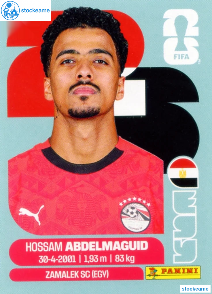 EGY008 - Hossam Abdelmaguid | Egypt | Panini World Cup 2026 Base Sticker - Image 2