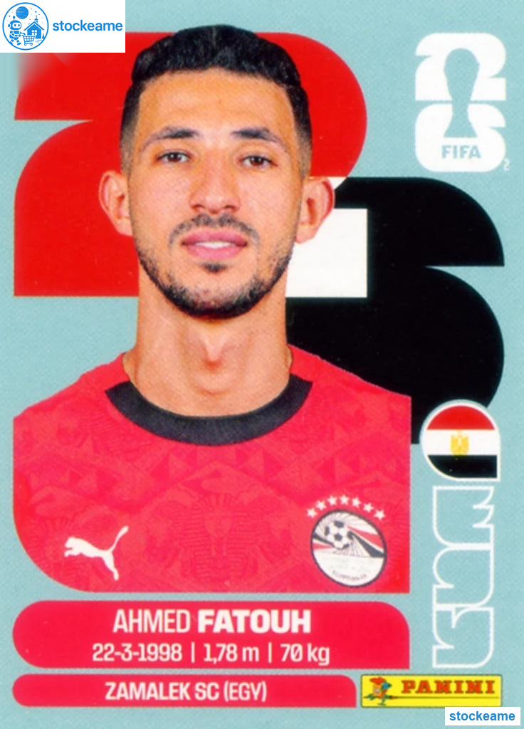 EGY009 - Ahmed Fatouh | Egypt | Panini World Cup 2026 Base Sticker - Image 2