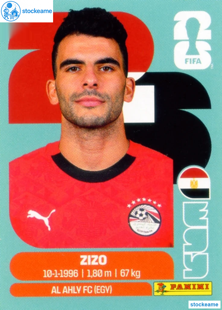EGY011 - Zizo | Egypt | Panini World Cup 2026 Base Sticker - Image 2