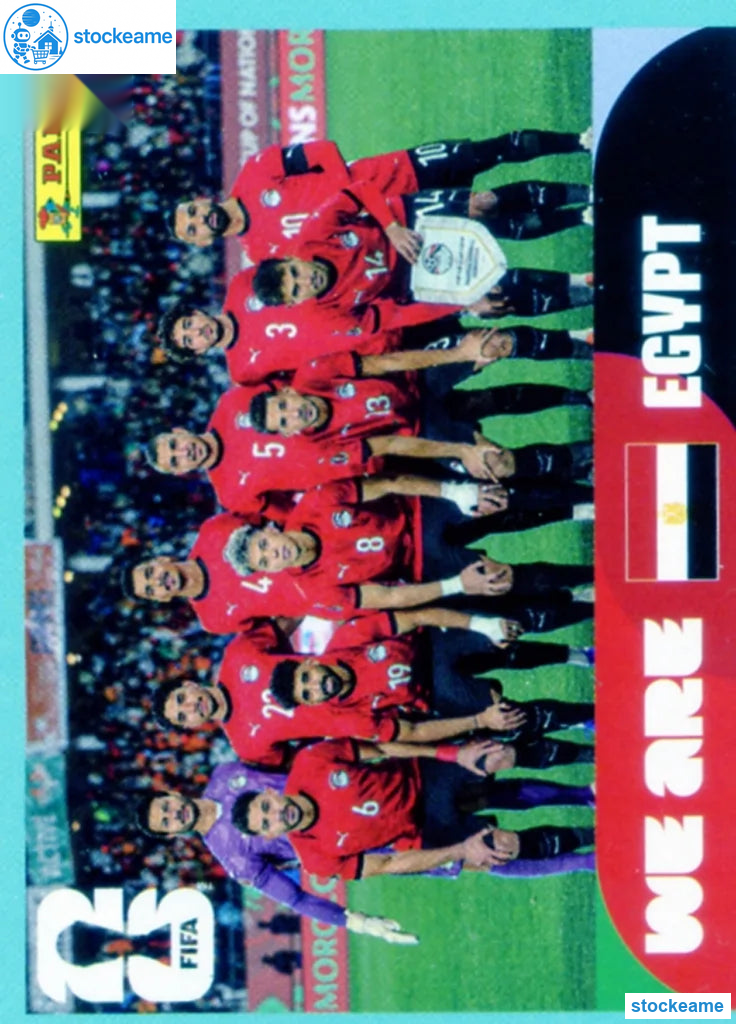 EGY013 - Team Photo | Egypt | Panini World Cup 2026 Base Sticker - Image 2