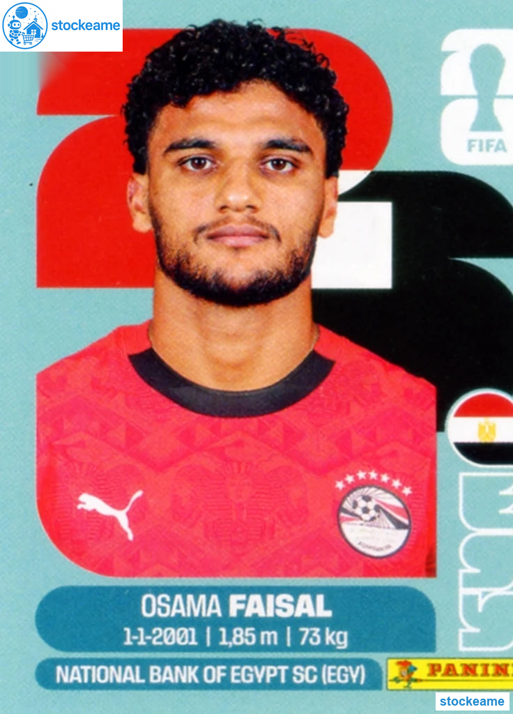EGY016 - Osama Faisal | Egypt | Panini World Cup 2026 Base Sticker - Image 2