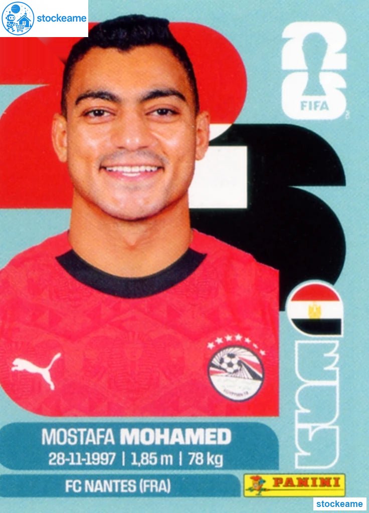 EGY018 - Mostafa Mohamed | Egypt | Panini World Cup 2026 Base Sticker - Image 2