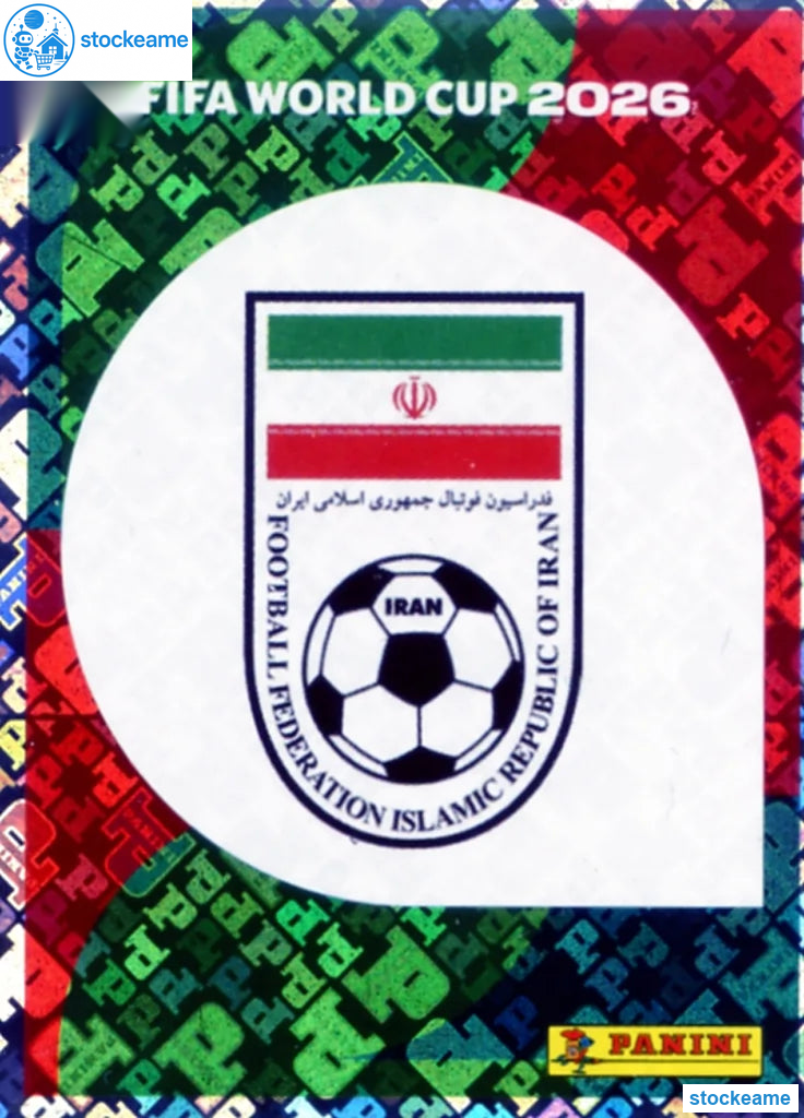 IRN001 - Emblem | Iran | Panini World Cup 2026 Foil Sticker - Image 2