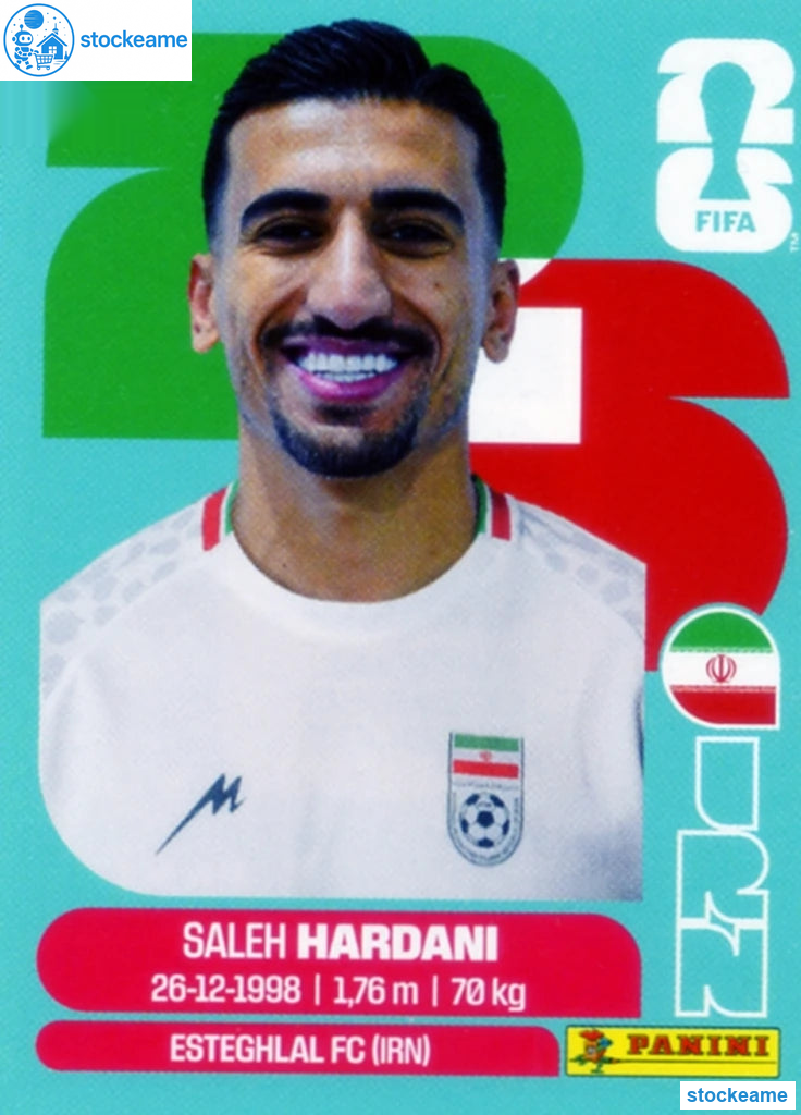 IRN010 - Saleh Hardani | Iran | Panini World Cup 2026 Base Sticker - Image 2