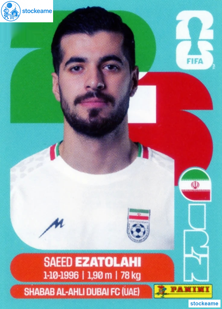 IRN011 - Saeed Ezatolahi | Iran | Panini World Cup 2026 Base Sticker - Image 2