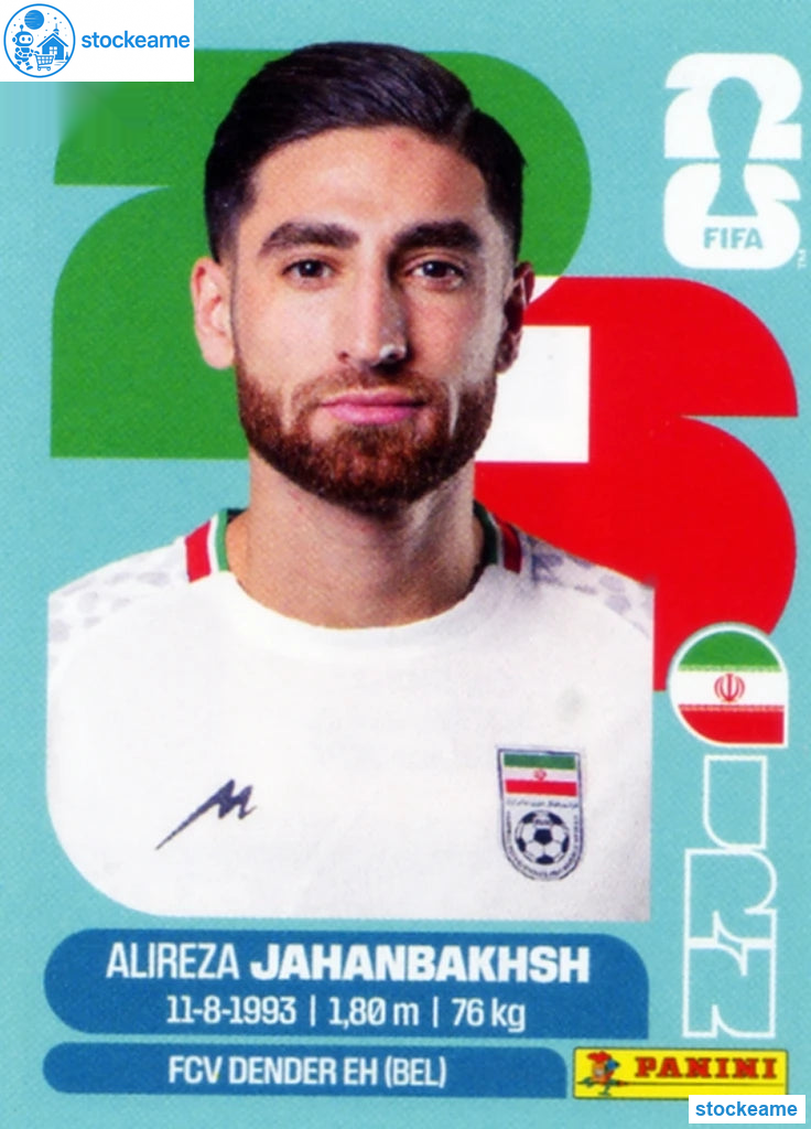IRN019 - Alireza Jahanbakhsh | Iran | Panini World Cup 2026 Base Sticker - Image 2