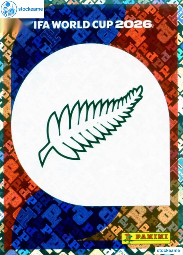 NZL001 - Emblem | New Zealand | Panini World Cup 2026 Foil Sticker - Image 2