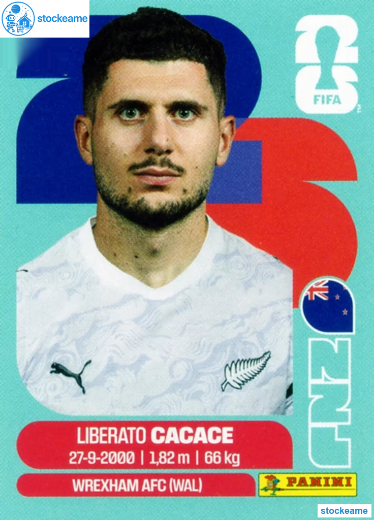 NZL005 - Liberato Cacace | New Zealand | Panini World Cup 2026 Base Sticker - Image 2