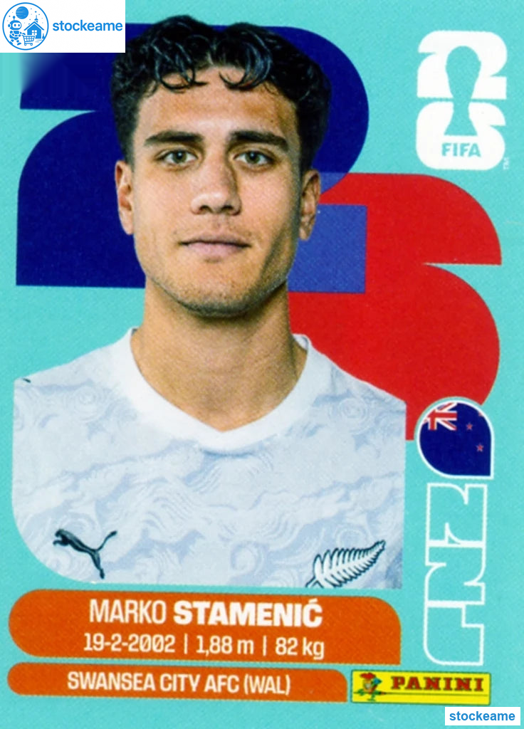 NZL015 - Marko Stamenić | New Zealand | Panini World Cup 2026 Base Sticker - Image 2