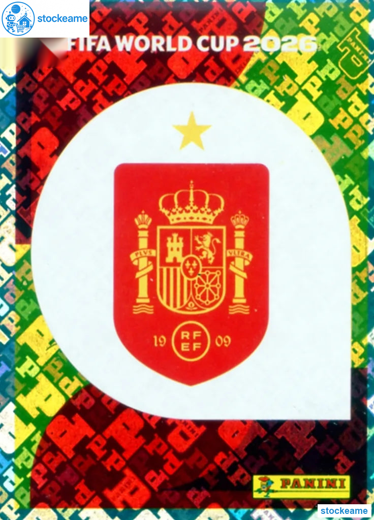 ESP001 - Emblem | Spain | Panini World Cup 2026 Foil Sticker - Image 2