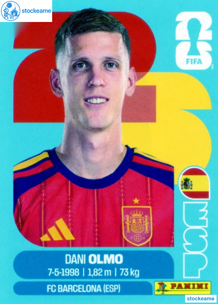 ESP016 - Dani Olmo | Spain | Panini World Cup 2026 Base Sticker - Image 2