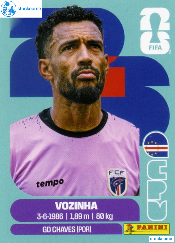 CPV002 - Vozinha | Cape Verde | Panini World Cup 2026 Base Sticker - Image 2