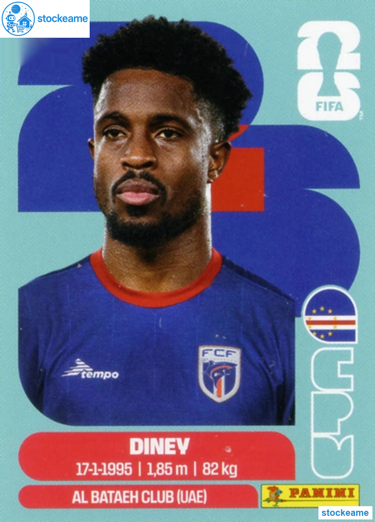 CPV005 - Diney | Cape Verde | Panini World Cup 2026 Base Sticker - Image 2