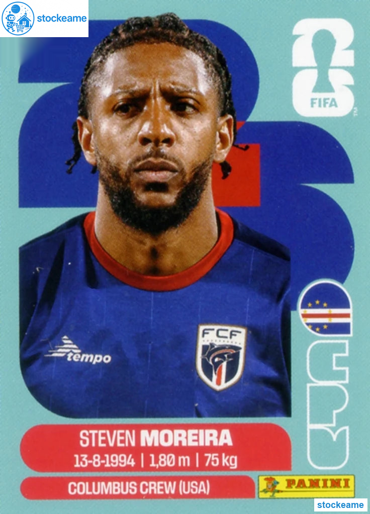 CPV006 - Steven Moreira | Cape Verde | Panini World Cup 2026 Base Sticker - Image 2