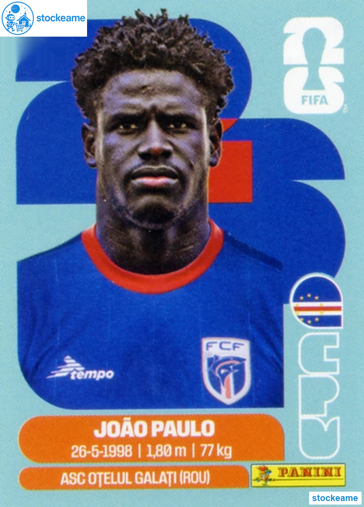 CPV008 - Joao Paulo | Cape Verde | Panini World Cup 2026 Base Sticker - Image 2