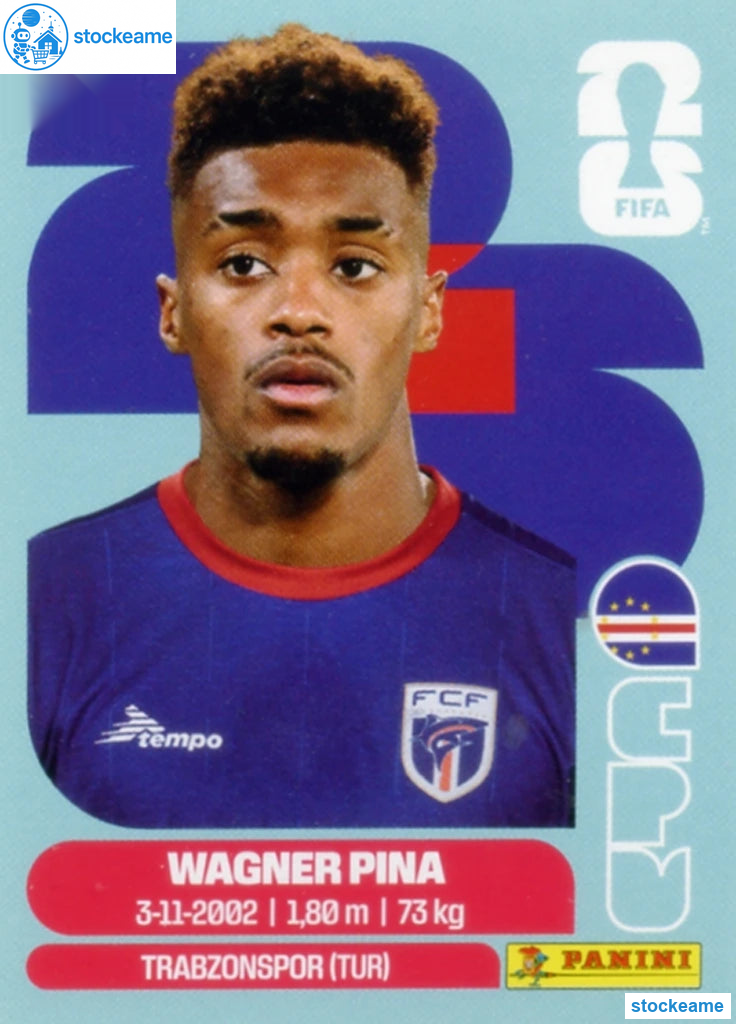 CPV007 - Wagner Pina | Cape Verde | Panini World Cup 2026 Base Sticker - Image 2