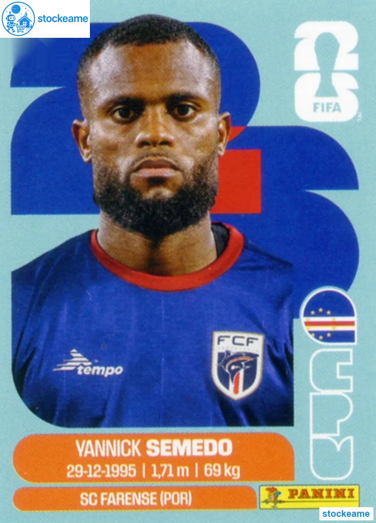 CPV009 - Yannick Semedo | Cape Verde | Panini World Cup 2026 Base Sticker - Image 2