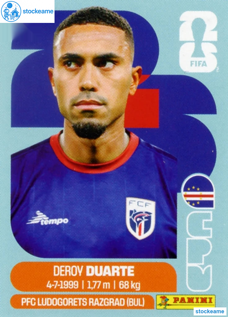 CPV014 - Deroy Duarte | Cape Verde | Panini World Cup 2026 Base Sticker - Image 2