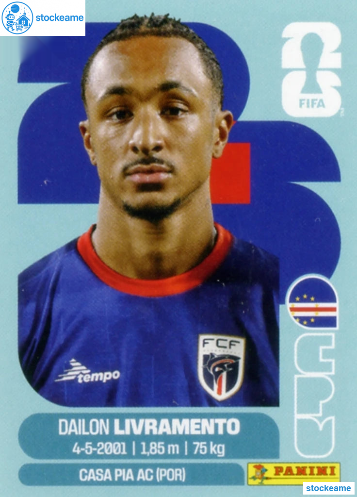 CPV018 - Dailon Livramento | Cape Verde | Panini World Cup 2026 Base Sticker - Image 2