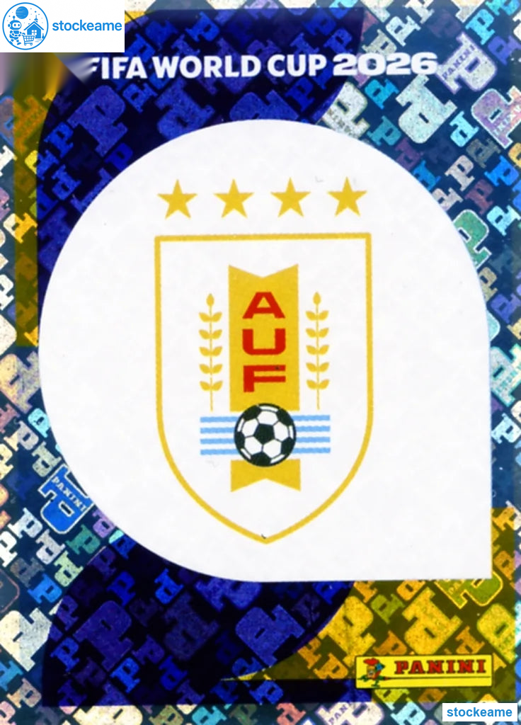 URU001 - Emblem | Uruguay | Panini World Cup 2026 Foil Sticker - Image 2